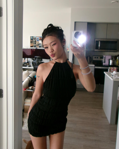 Black Halter Dress (Size XS)