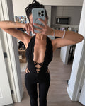 Black Lace Jumpsuit (Size XS)